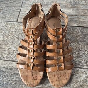Baretraps Small Wedge Heeled Gladiator Sandals Shoes Sz 6 Womens